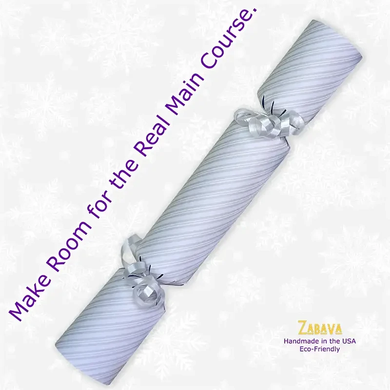 Smoky Grey Stripes - DIY Cracker Kit - Set of 6