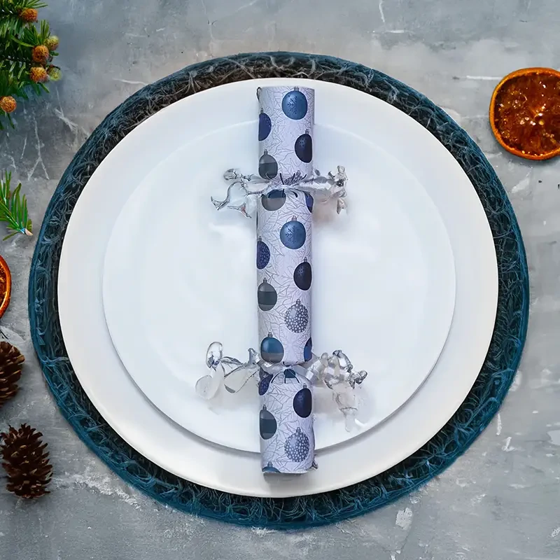 Blue Christmas Ornaments - DIY Cracker Kit - Set of 6