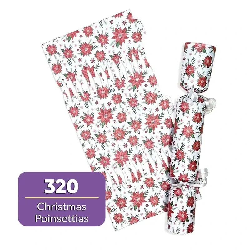 Christmas Poinsettias - DIY Cracker Kit - Set of 6