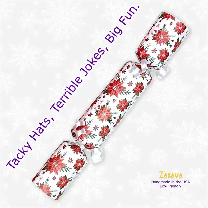 Christmas Poinsettias - DIY Cracker Kit - Set of 6