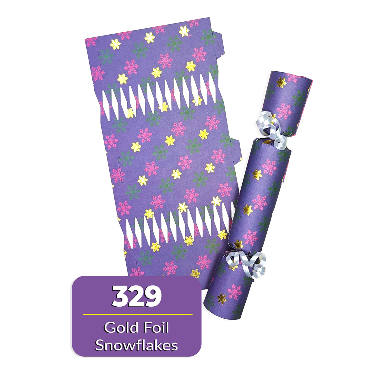Gold Foil Snowflakes