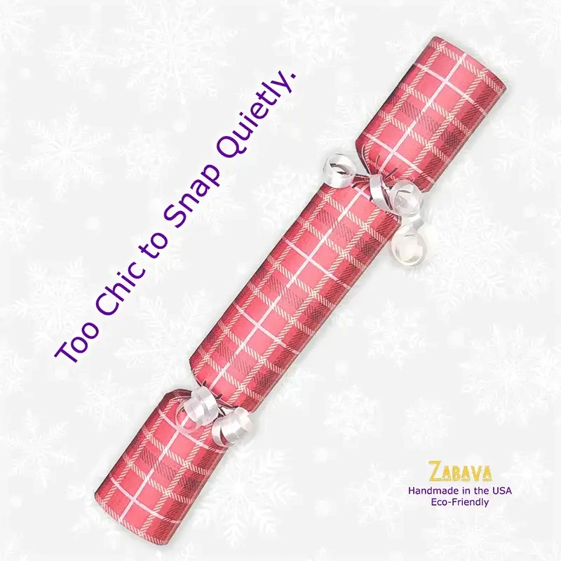 Christmas Plaid - DIY Cracker Kit - Set of 6