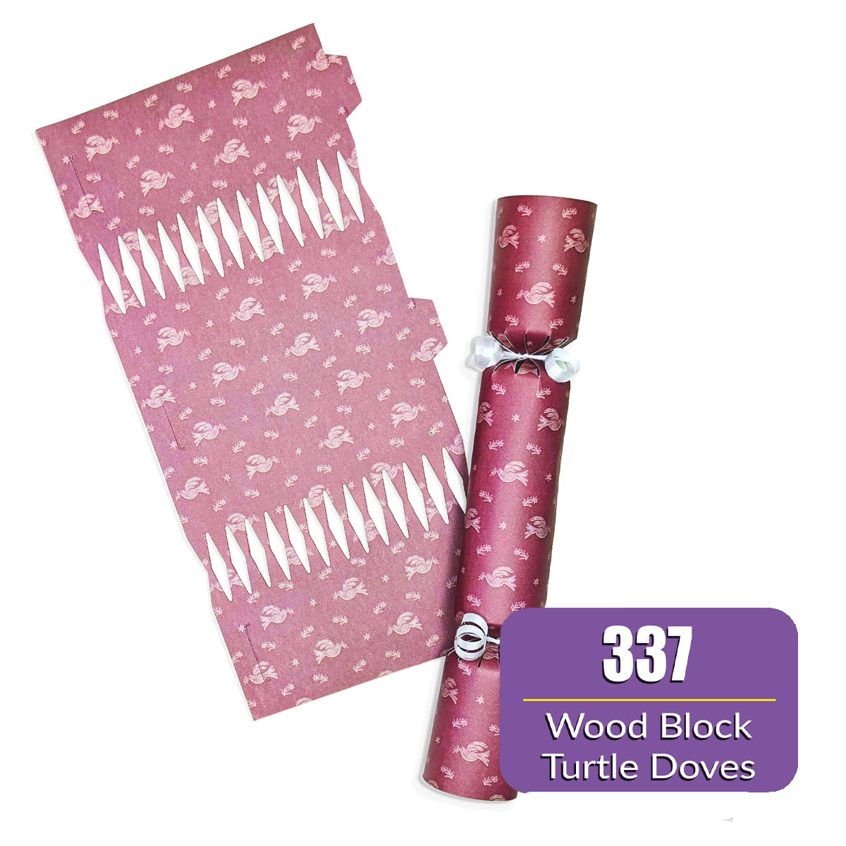 Wood Block Turtle Doves