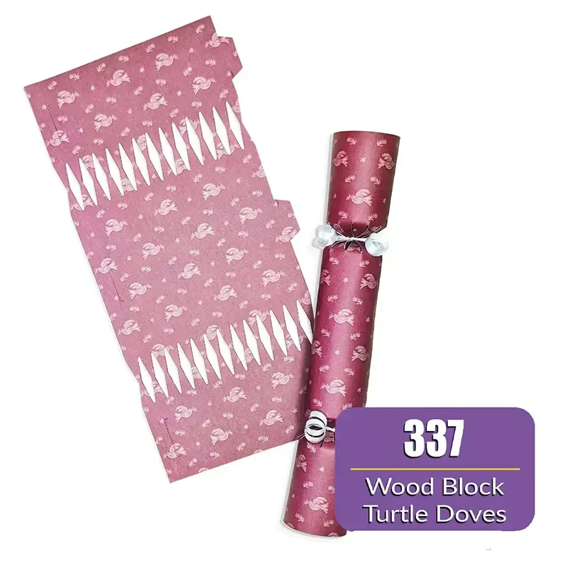 Wood Block Turtle Doves - DIY Cracker Kit - Set of 6