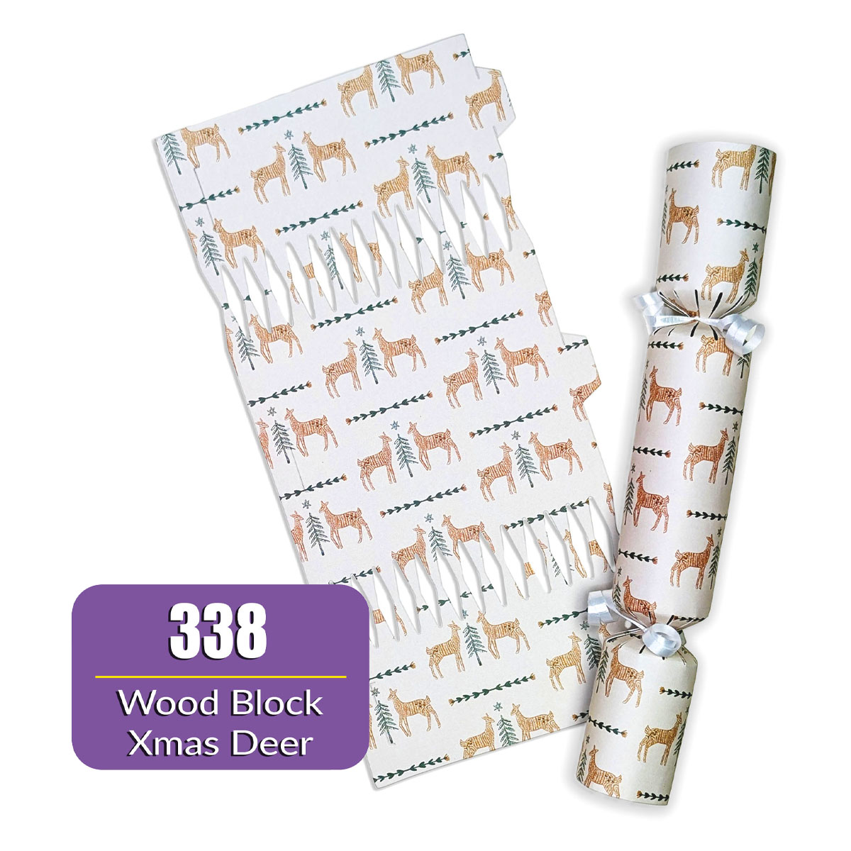 Wood Block Christmas Deer