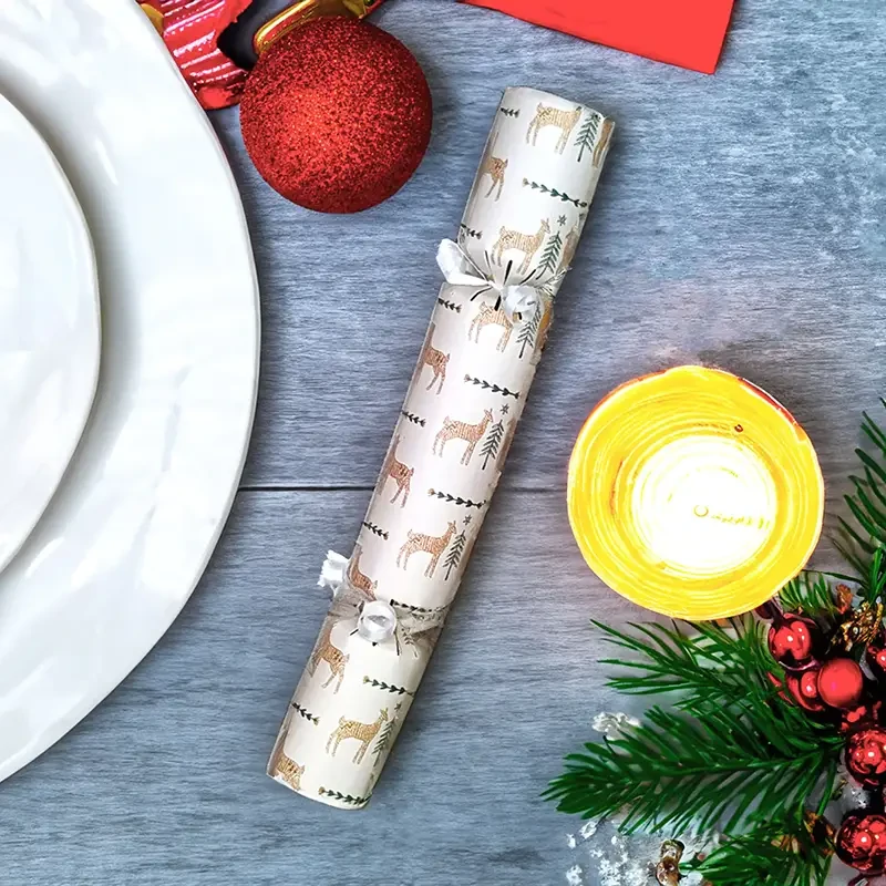 Wood Block Christmas Deer - DIY Cracker Kit - Set of 6