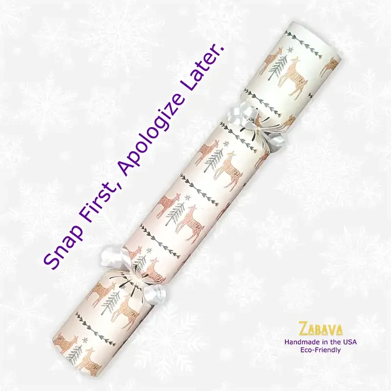 Wood Block Christmas Deer - DIY Cracker Kit - Set of 6