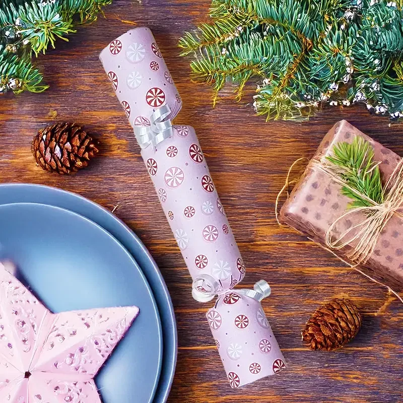 Pink Peppermints - DIY Cracker Kit - Set of 6