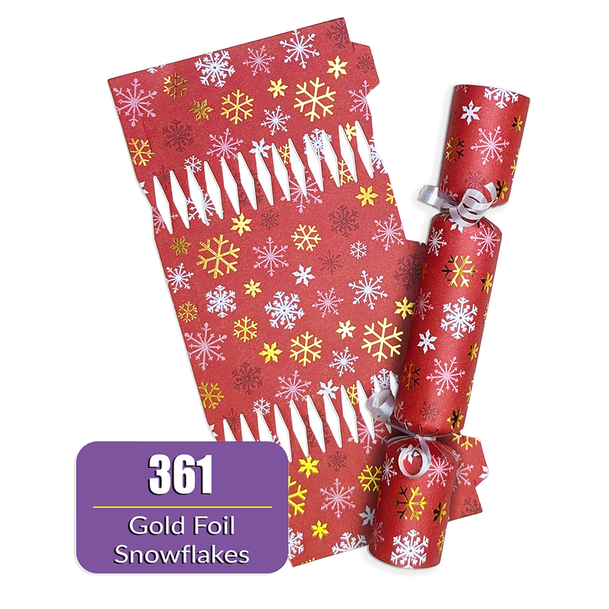 Gold Foiled Snowflakes