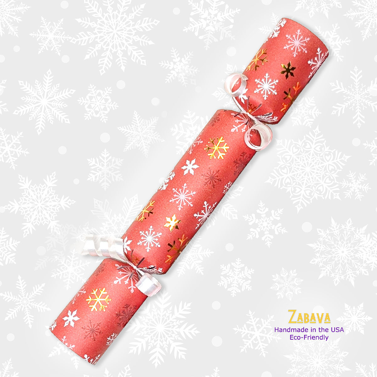 Gold Foiled Snowflakes - DIY Cracker Kit - Set of 6