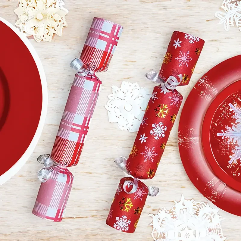Gold Foiled Snowflakes - DIY Cracker Kit - Set of 6