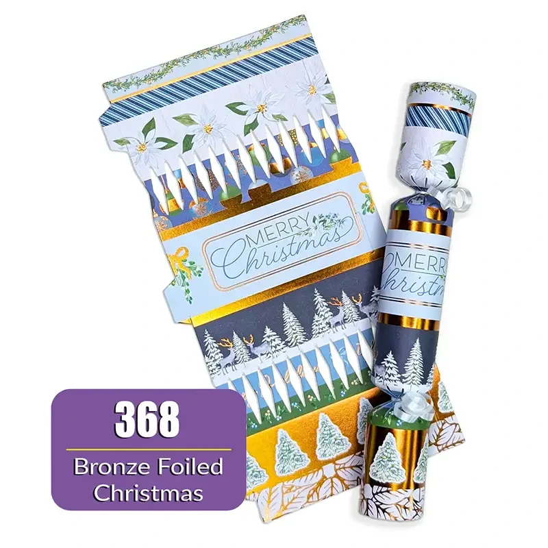 Bronze Foiled Christmas - DIY Cracker Kit - Set of 6
