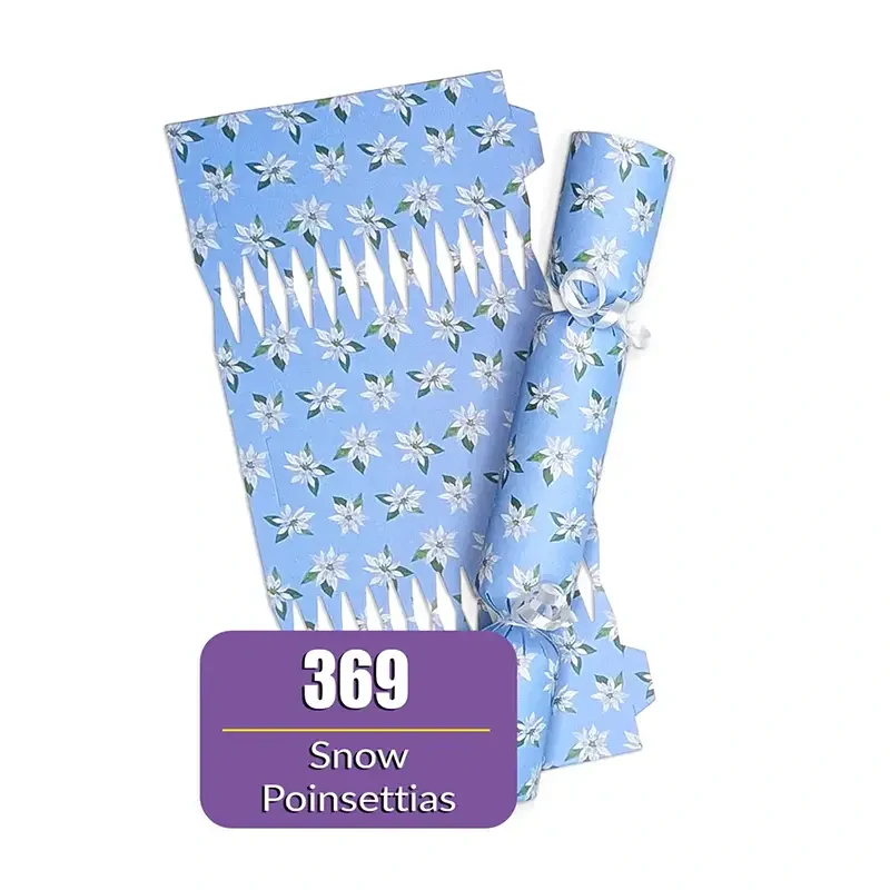 Snow Poinsetias - DIY Cracker Kit - Set of 6