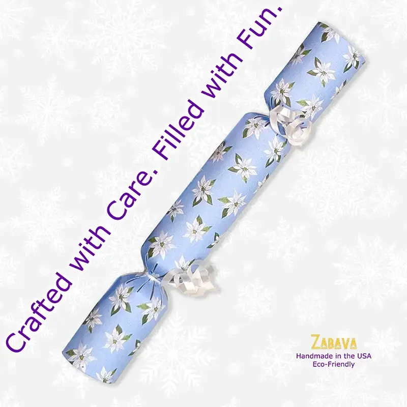 Snow Poinsetias - DIY Cracker Kit - Set of 6