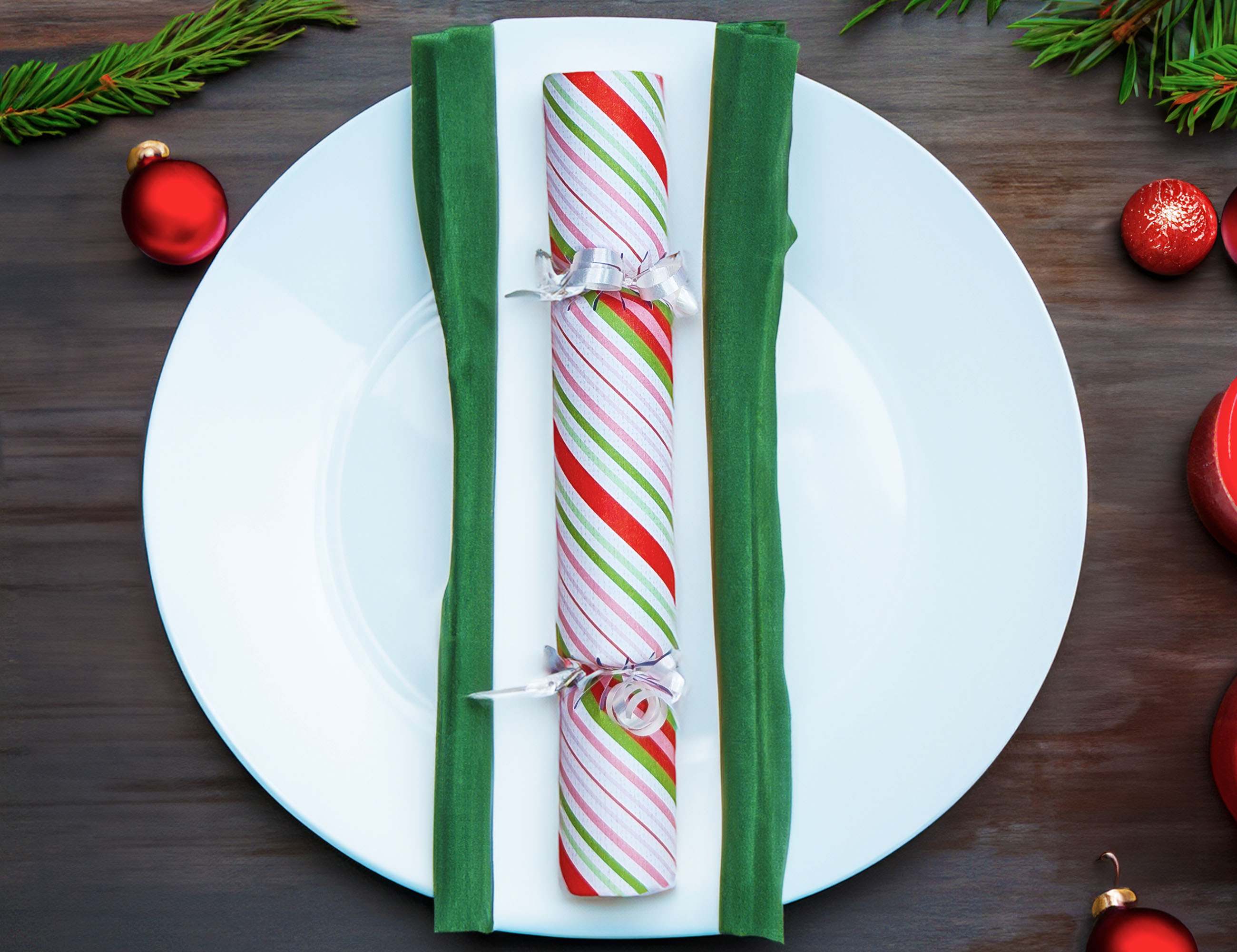 Green & Pink Candy Stripes