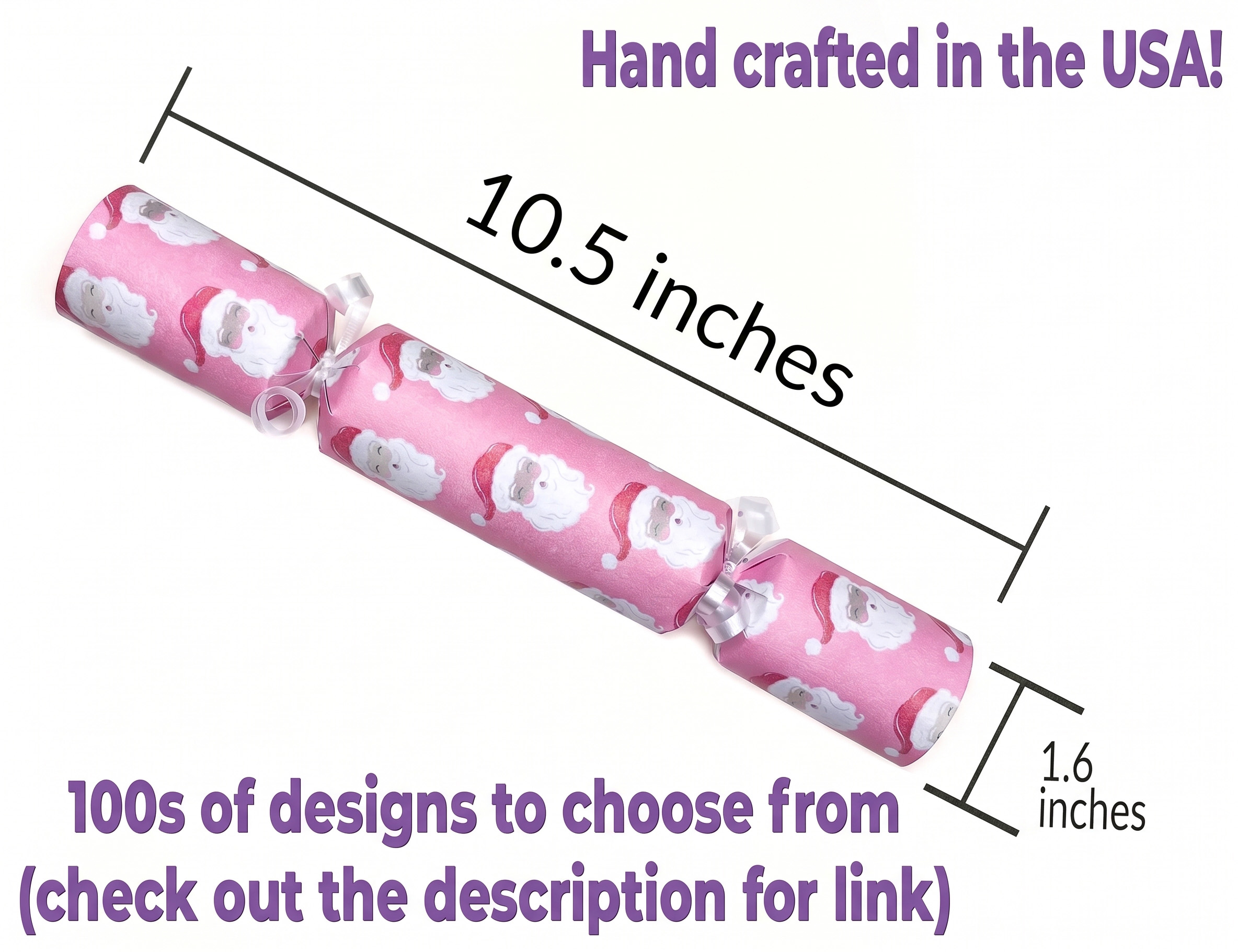 Dainty Pink Bows - DIY Cracker Kit - Set of 6
