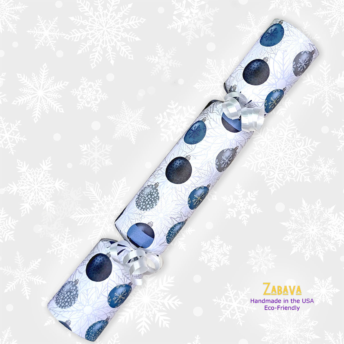 Blue Christmas Ornaments - DIY Cracker Kit - Set of 6