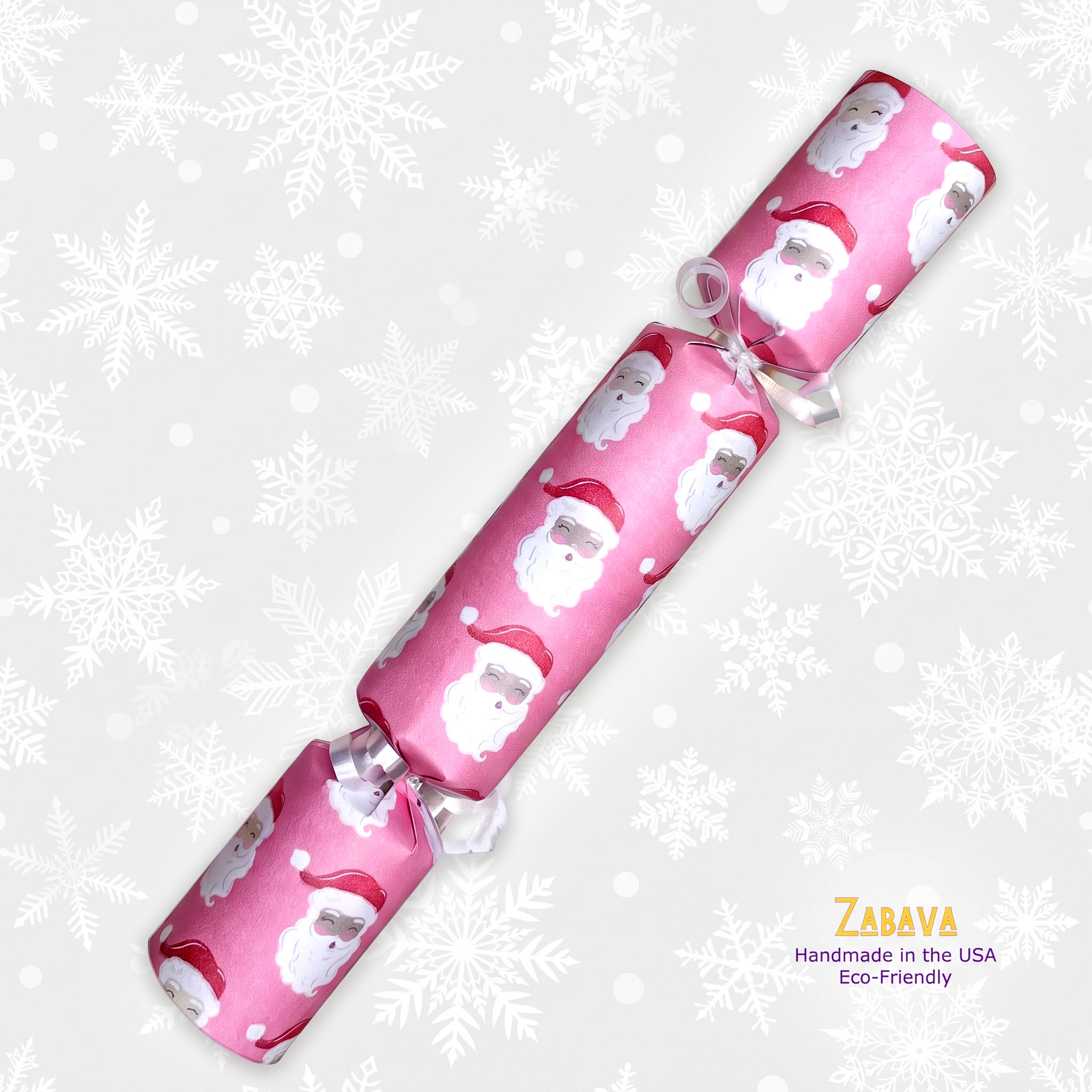 Pretty Pink Santas - DIY Cracker Kit - Set of 6