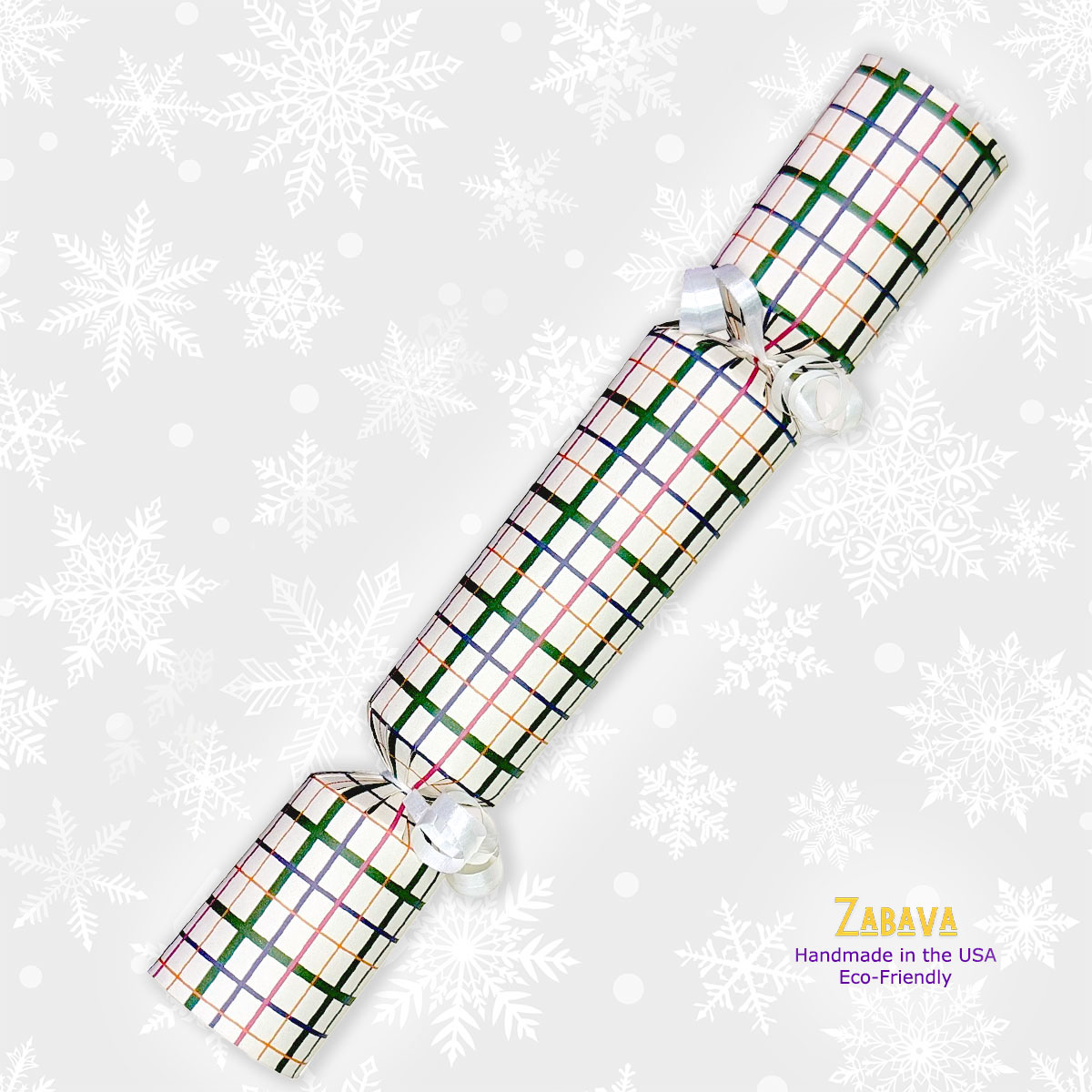 Red, Green, & Yellow Plaid - DIY Cracker Kit - Set of 6