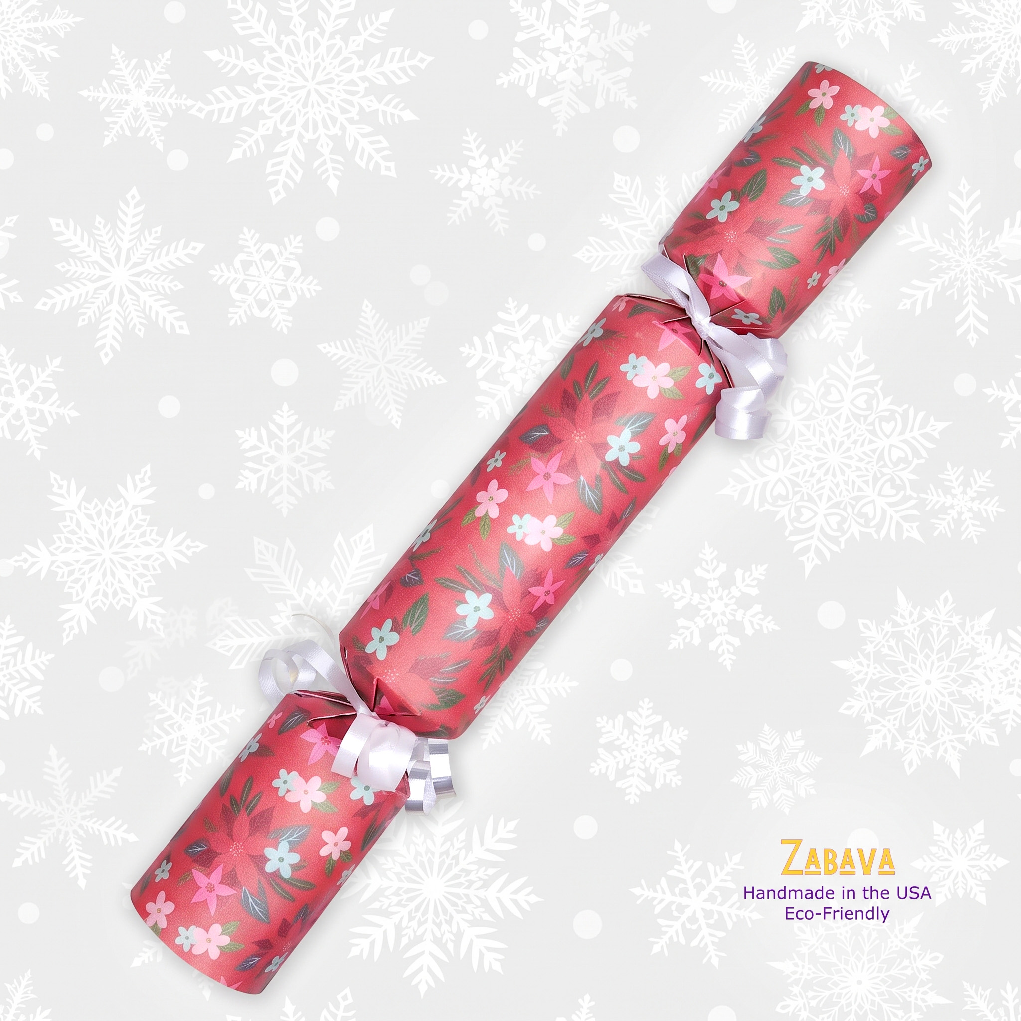 Dainty Poinsettias - DIY Cracker Kit - Set of 6