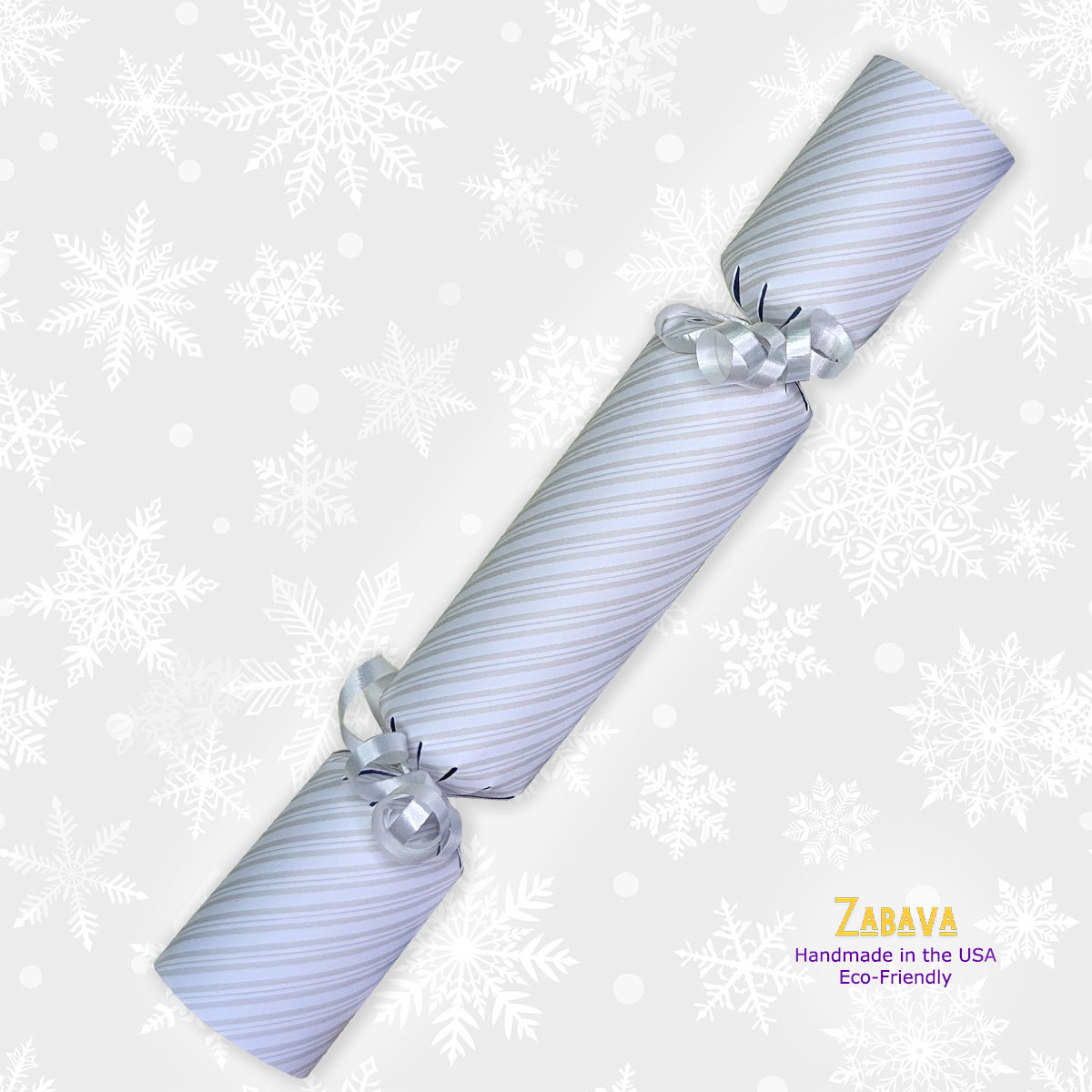 Smoky Grey Stripes - DIY Cracker Kit - Set of 6
