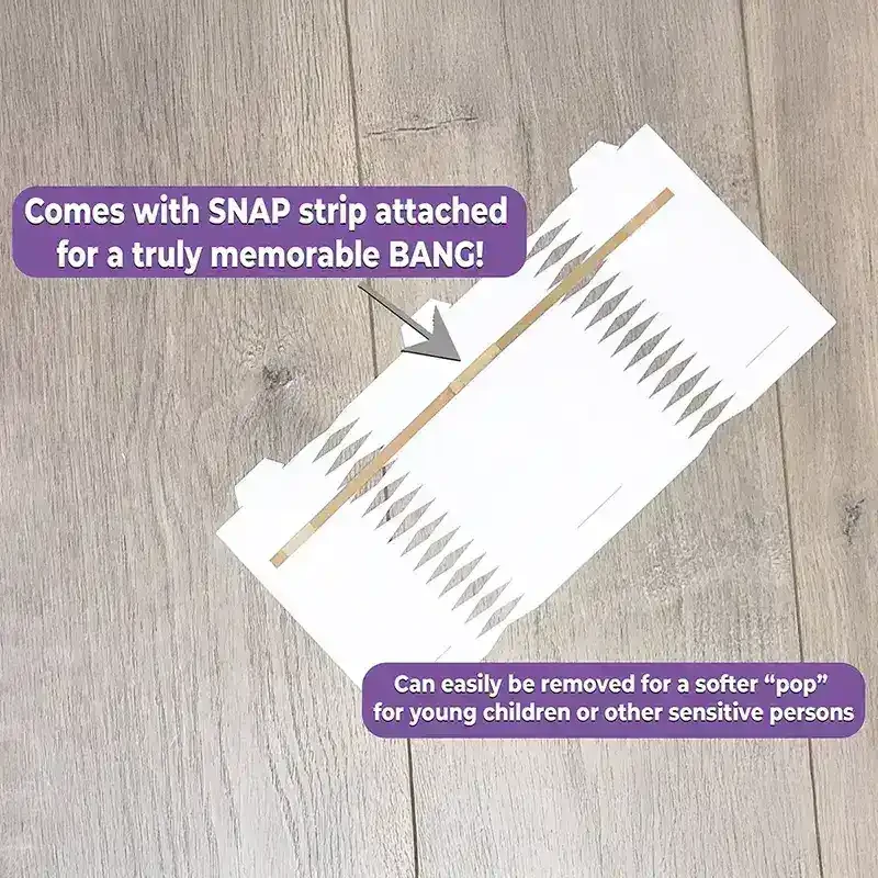 Gold Striped Scandanavian - DIY Cracker Kit - Set of 6