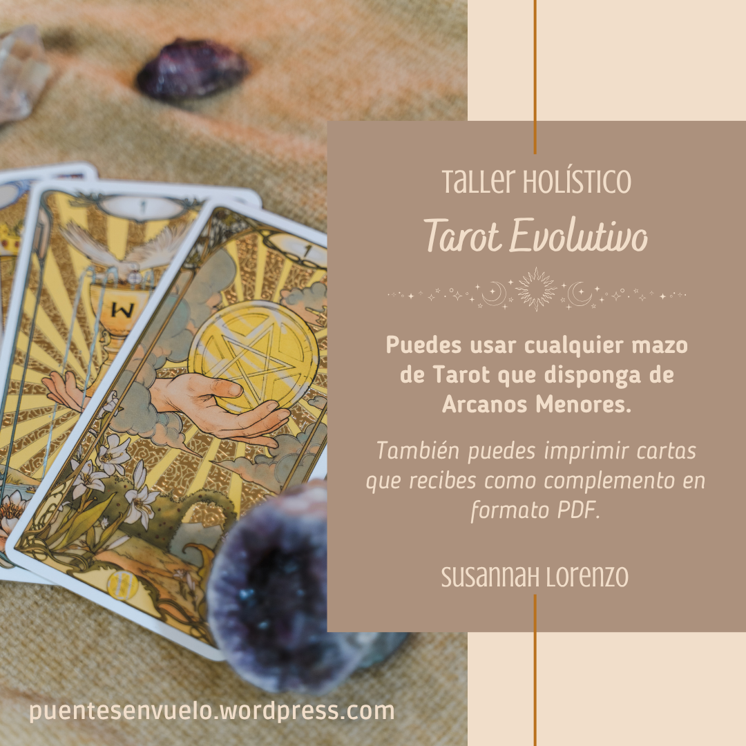 Taller de Tarot Evolutivo - Arcanos Menores - PREVENTA