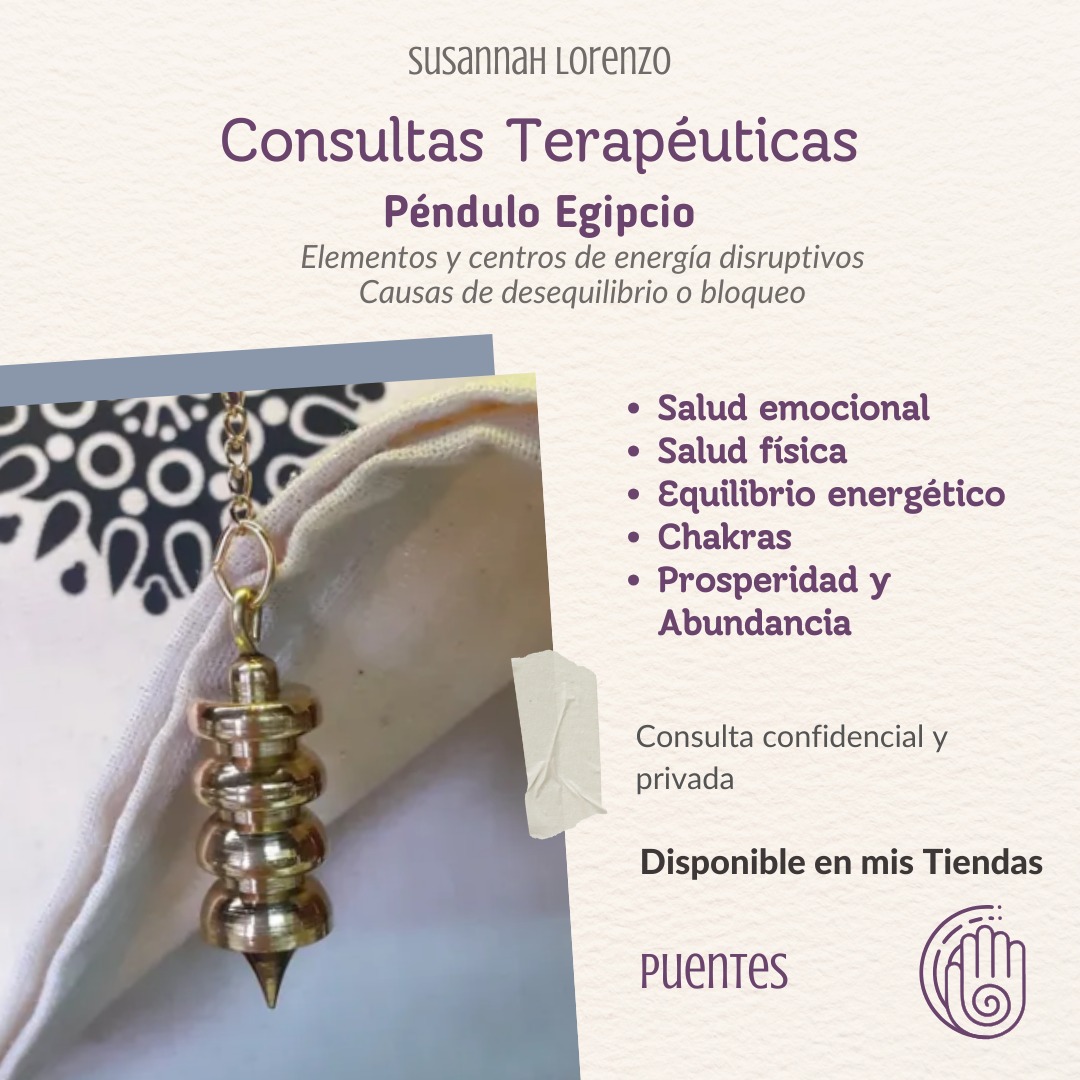Consulta terapéutica con Péndulo egipcio