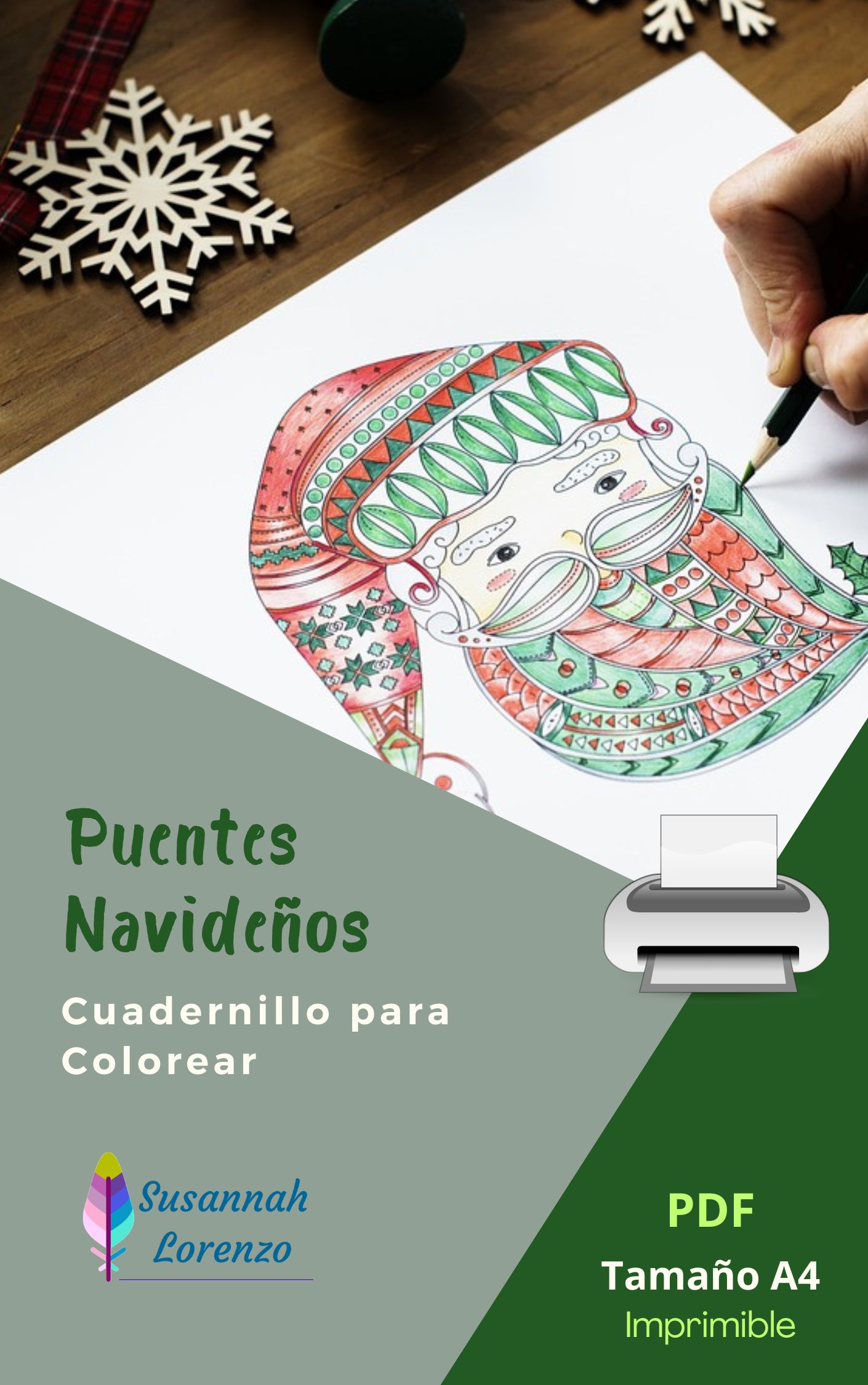 Puentes Navideños - Cuadernillo para colorear