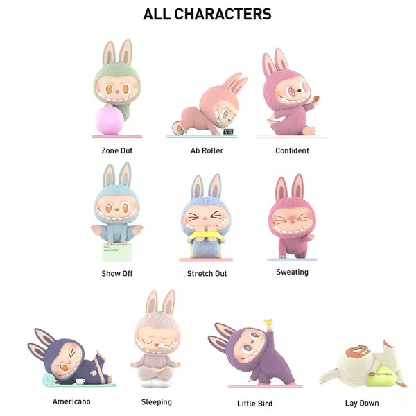 The Monsters Lazy Yoga Series Figure Blindbox