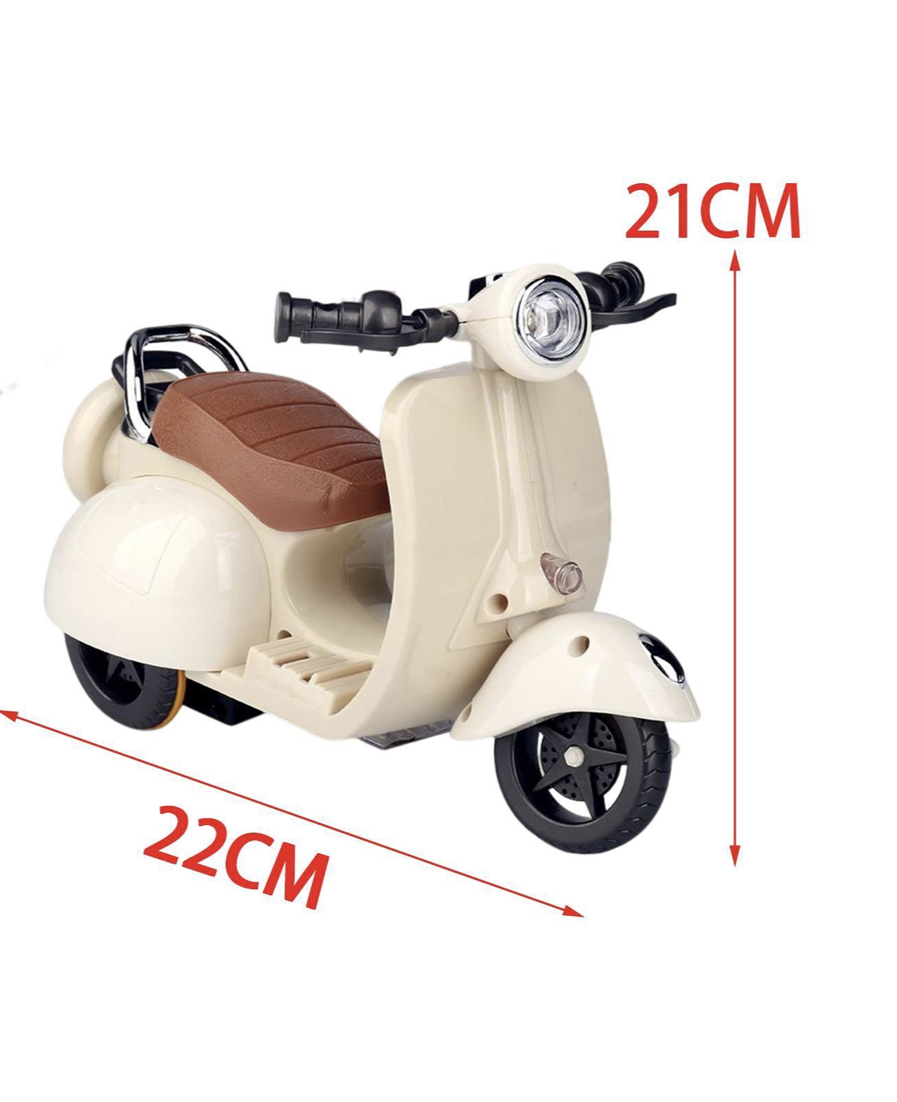 360° Rotating Stunt Motorcycle Toy (Random Color)