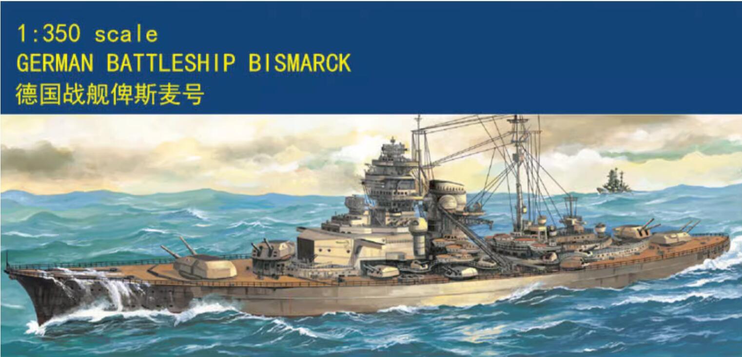 German Battleship Bismarck 1:350 Scale