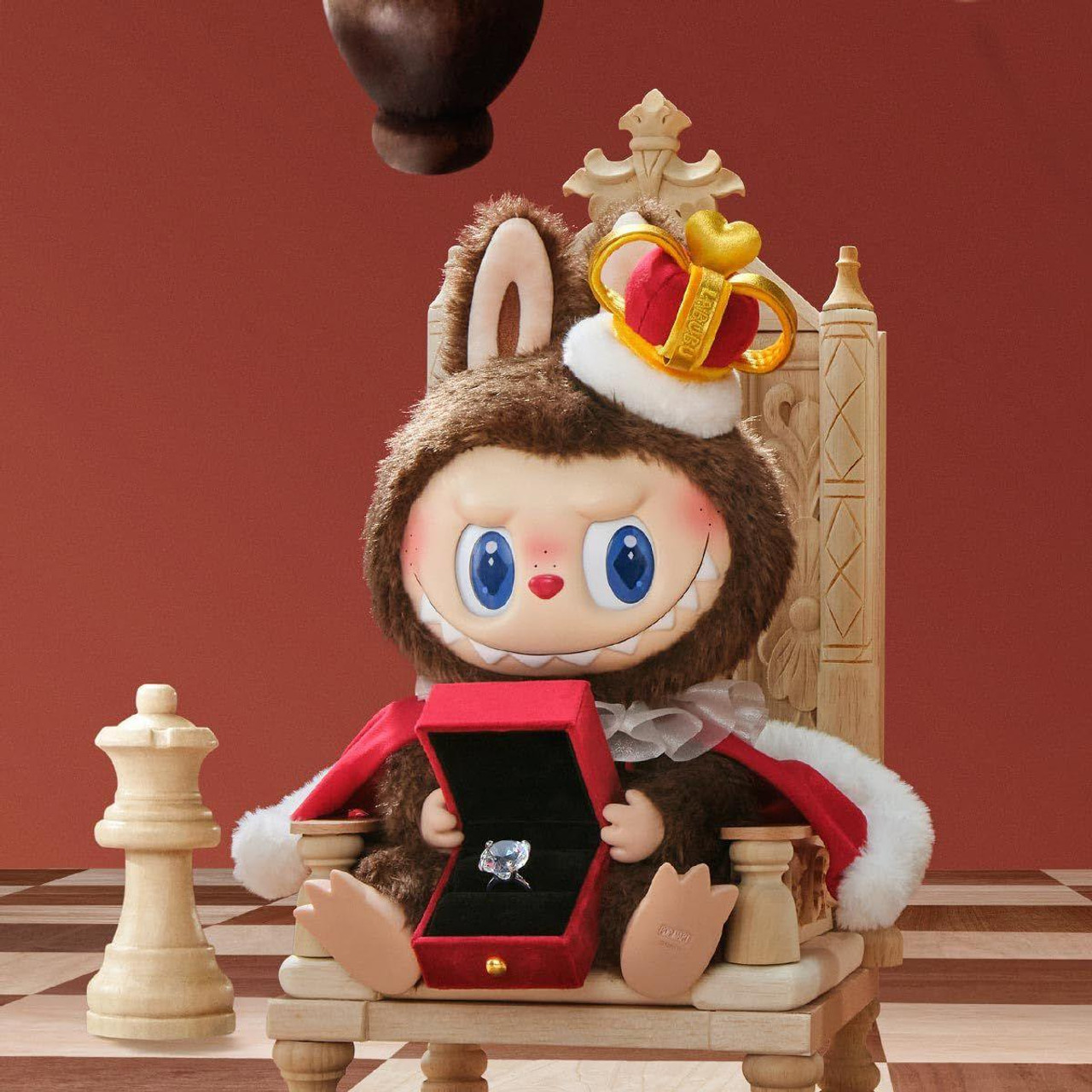 THE MONSTERS Let's Checkmate Series-Vinyl Plush Doll King