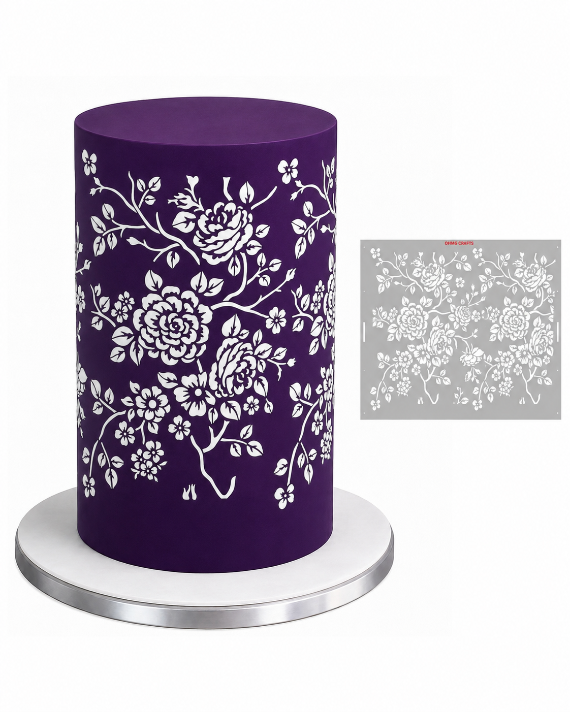 XXL CAKE STENCILS ( (42cm by 30cm / 16.5'' by 11.8'')
