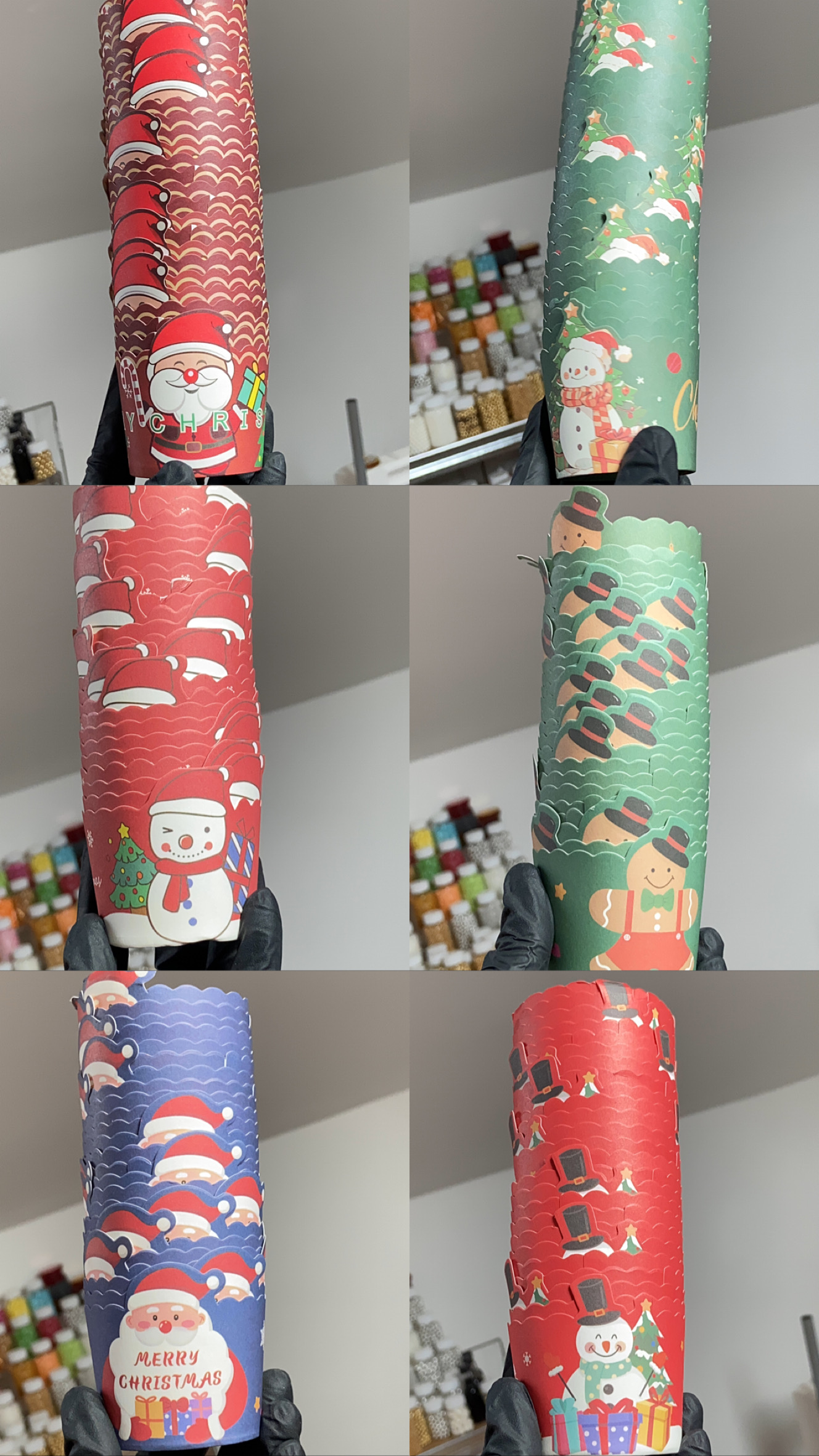 CHRISTMAS CUPCAKE CASE