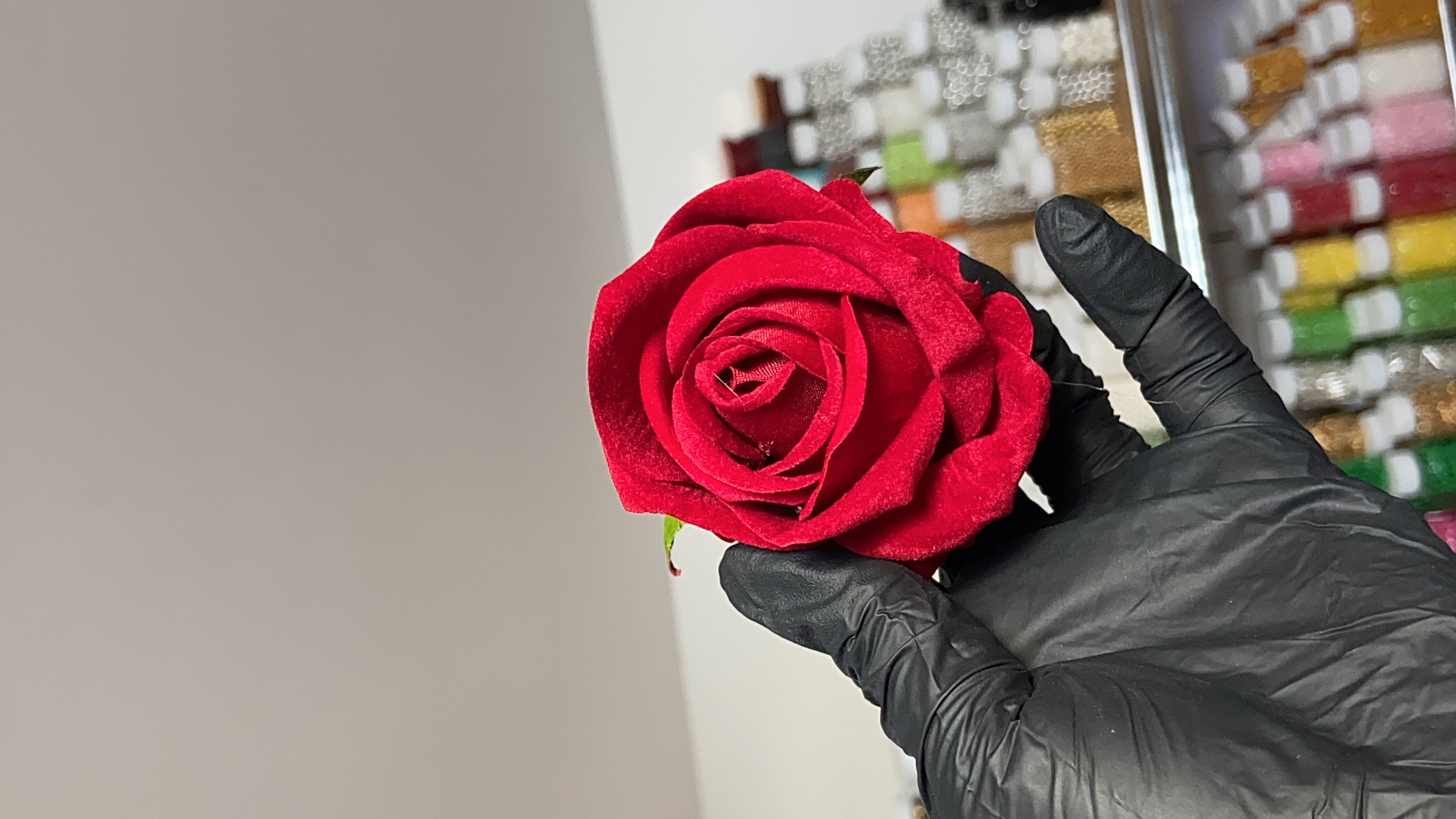 RED ARTIFICIAL FLOWERS