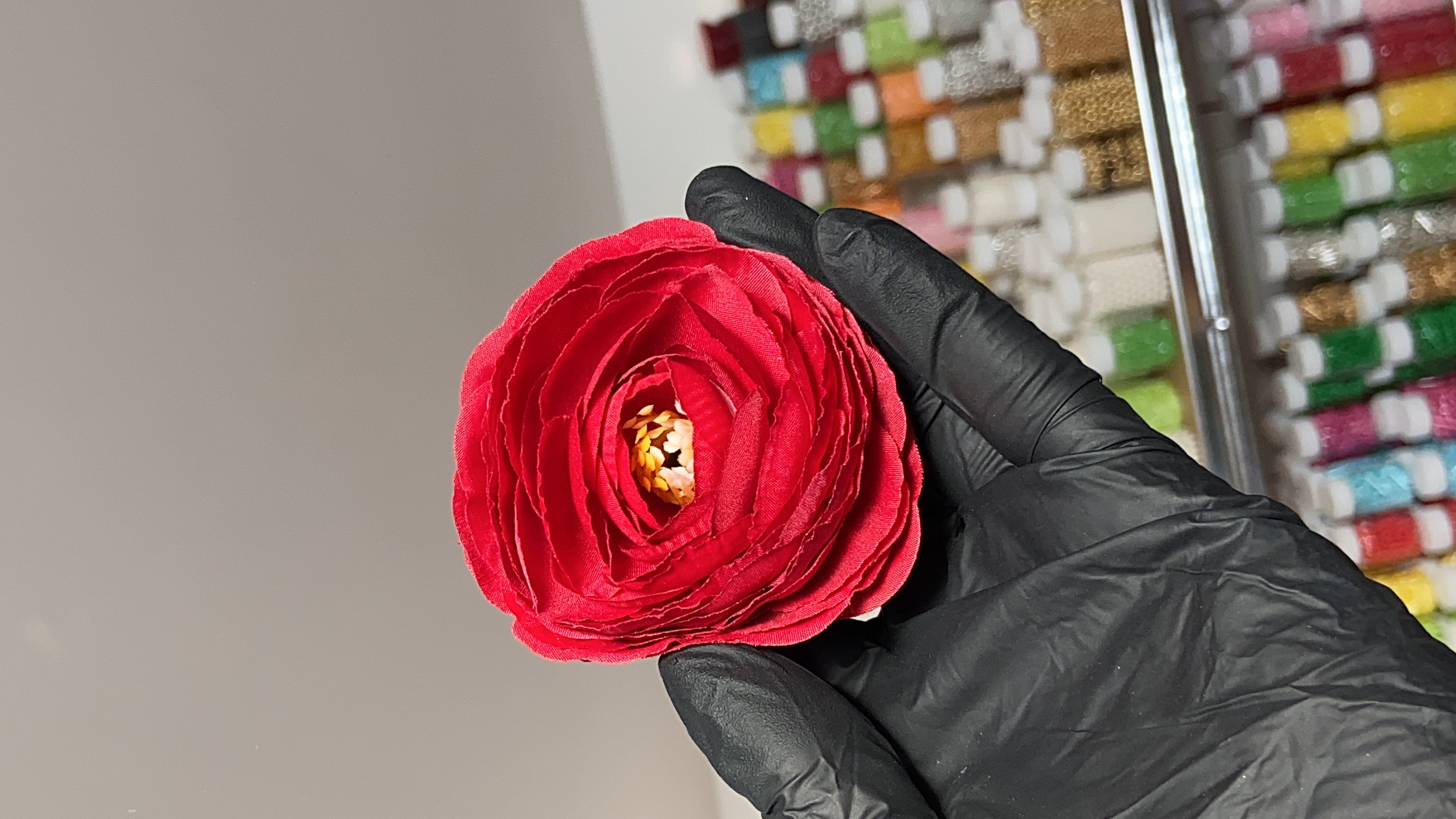 RED ARTIFICIAL FLOWERS