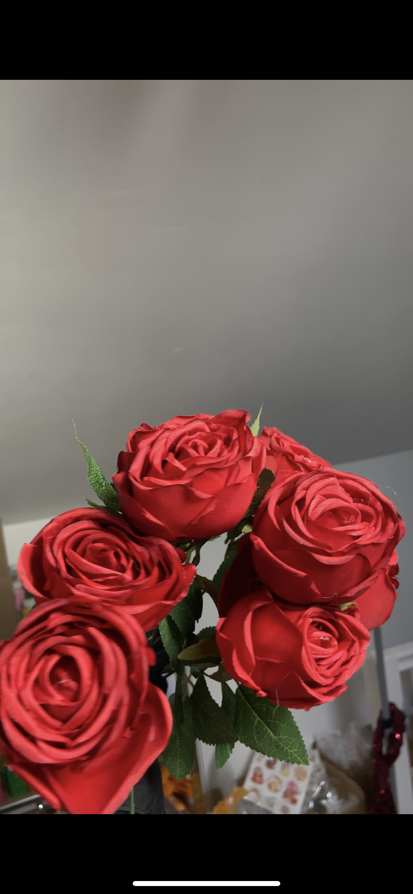 RED ARTIFICIAL FLOWERS