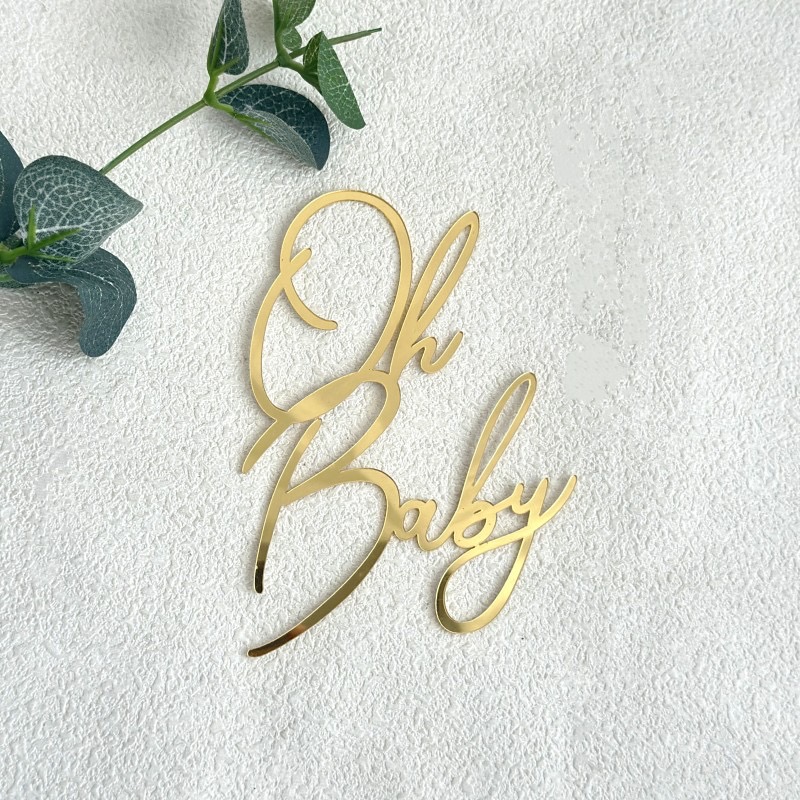 GOLD OH BABY CAKE CHARM