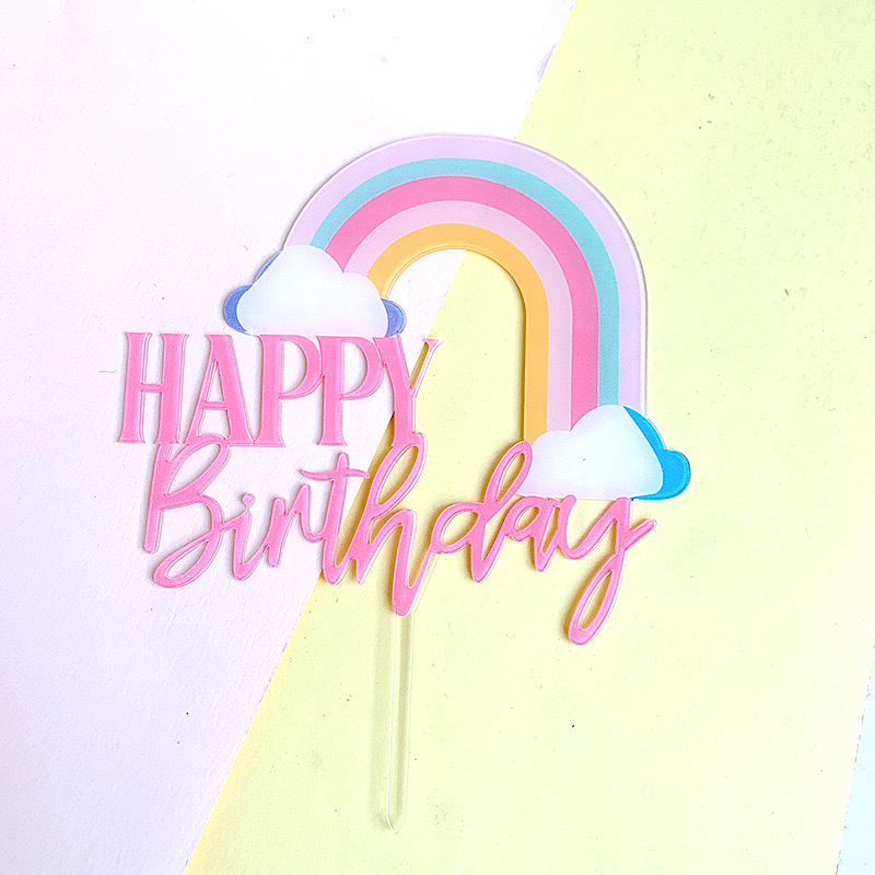 RAINBOW ARCH CAKE TOPPER
