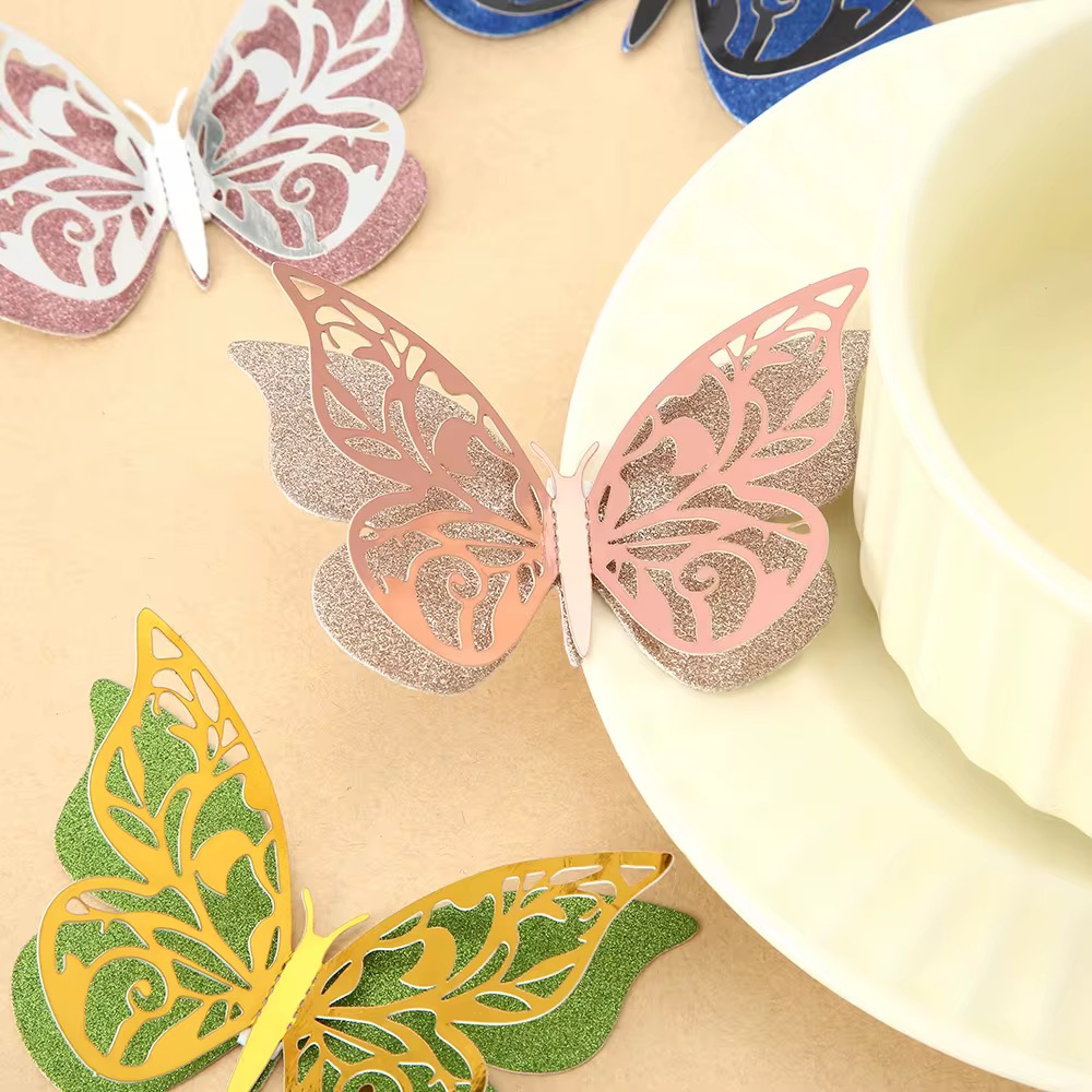 COLOURED 2 LAYERED BUTTERFLY 1