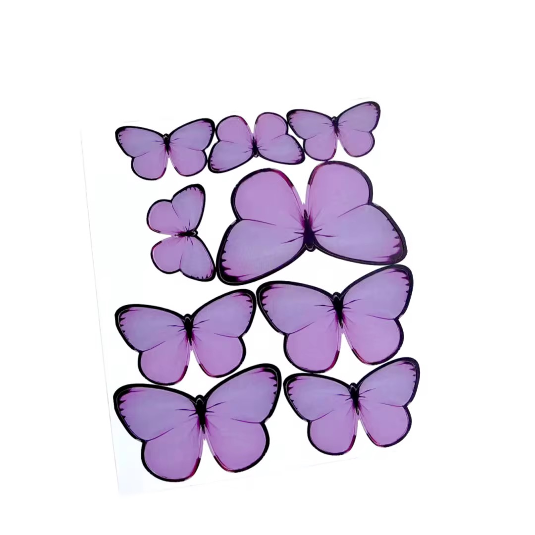 COLOURED MATTE BUTTERFLY