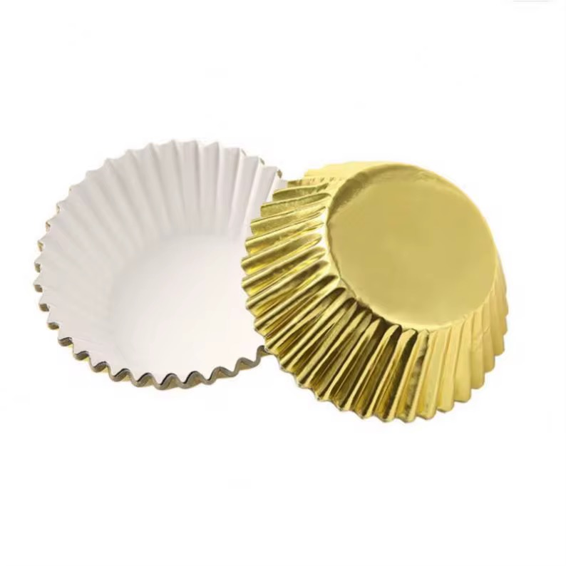 GOLD CUPCAKE LINER