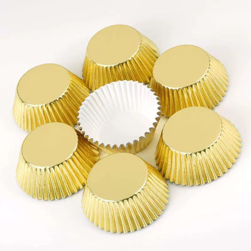 GOLD CUPCAKE LINER