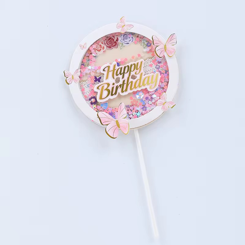 SHAKER BIRTHDAY TOPPER