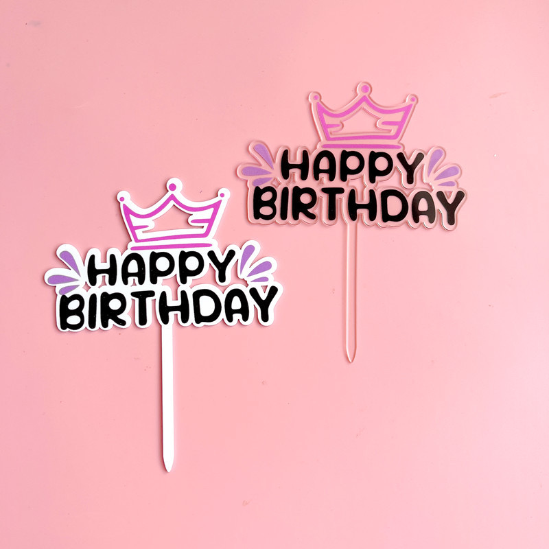 ACRYLIC HAPPY BIRTHDAY TOPPER