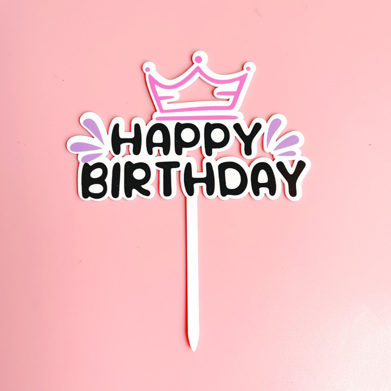 ACRYLIC HAPPY BIRTHDAY TOPPER