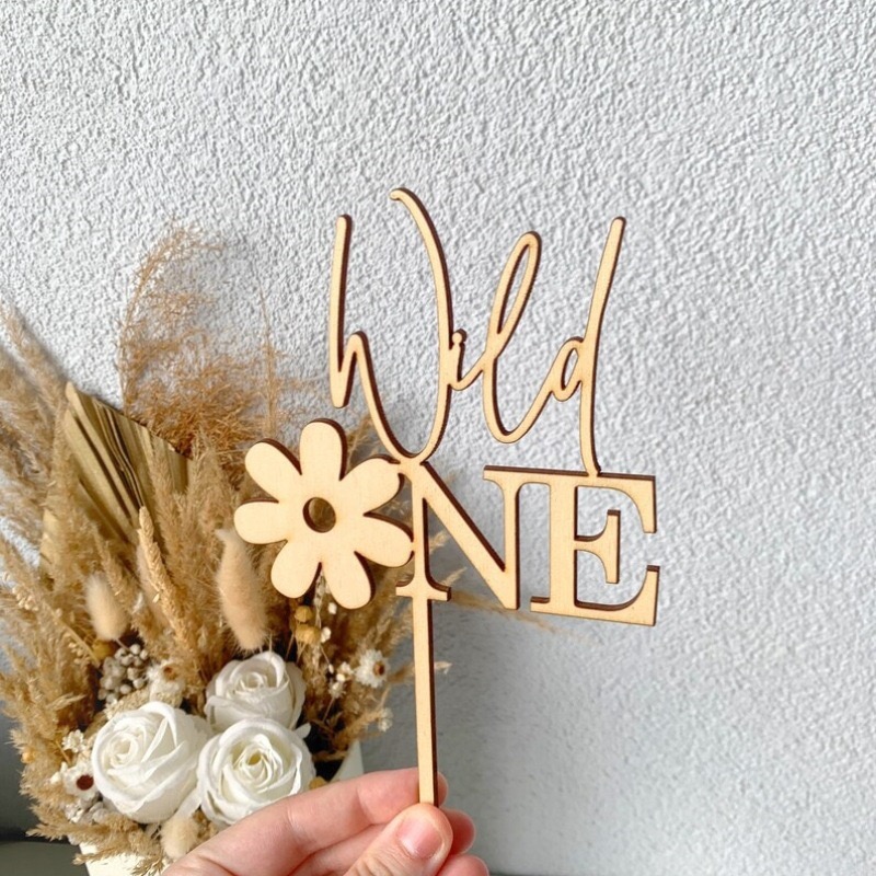 WOODEN WILD ONE TOPPER