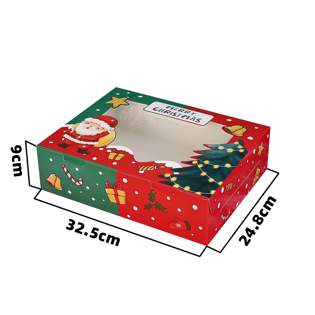 CHRISTMAS CUPCAKE BOX BY 12
