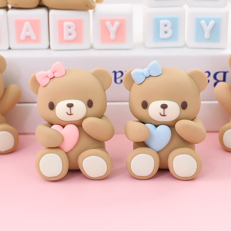 FAUX TEDDY BEAR TOPPER